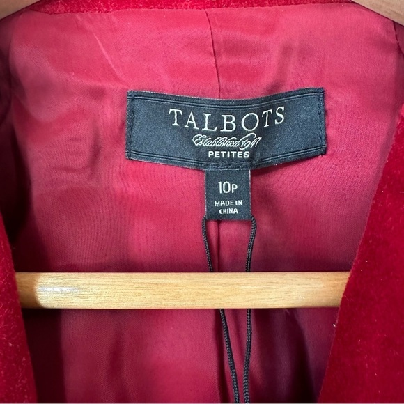Talbots The Kate Fit Red Velvet One-Button Blazer, 10P - Picture 6 of 9